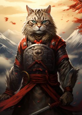 Samurai Cat Japan