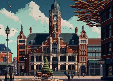 Tilburg City Pixel Art