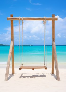 Wooden Swings In Paradise