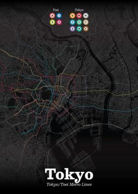 Tokyo Metro Subway Map