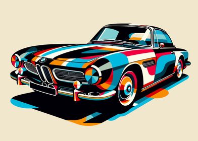 BMW 507 wpap pop art