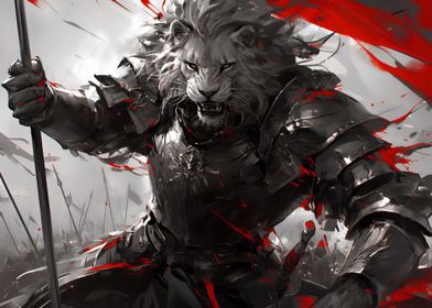 Lion Leo Warrior Knight