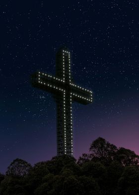 cross in space