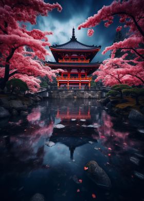 Cherry Blossom Japan Art