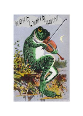 Frog Playing The Violin