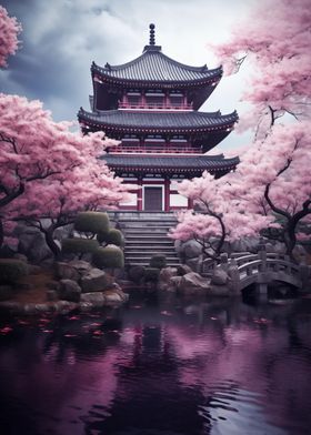 Cherry Blossom Japan Art