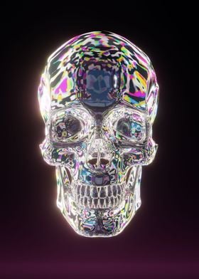 3D Diamond Skull