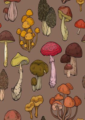 Mushrooms Vintage