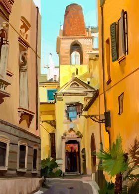 Painted Street View Italy