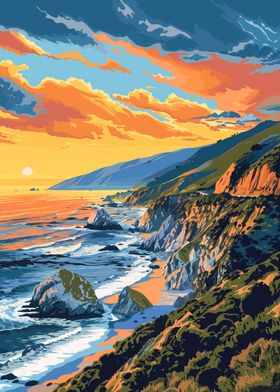 Big Sur California Art