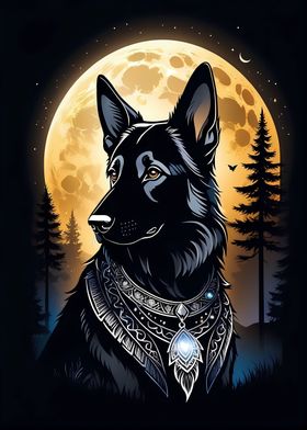 Mystical German Shepherd