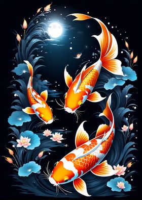 Mystical Koi Fish