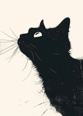 black cat art 