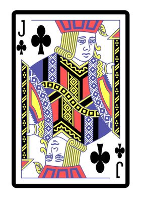 Jack of Clubs Card