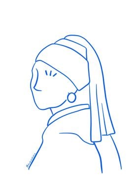 Woman with pearl earring 