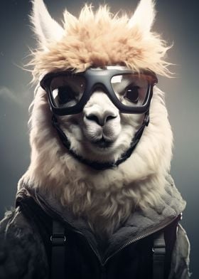 Alpaca Skydiver Animal