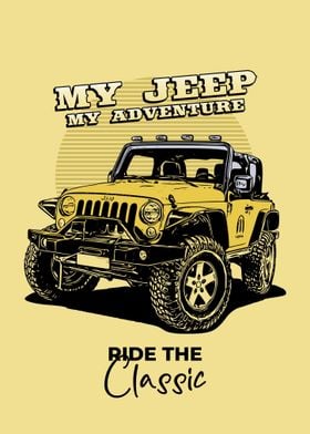 Jeep Vintage Art