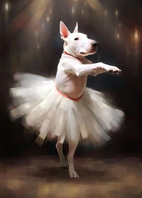 Bull Terrier Dog Ballerina