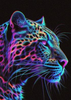 Colorful Leopard Neon