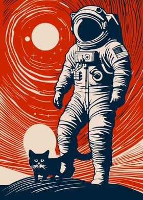 Cat cosmoonaut