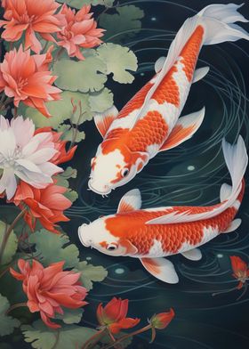 koi japanese landscapes