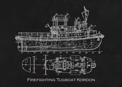 Firefighting Tugboat