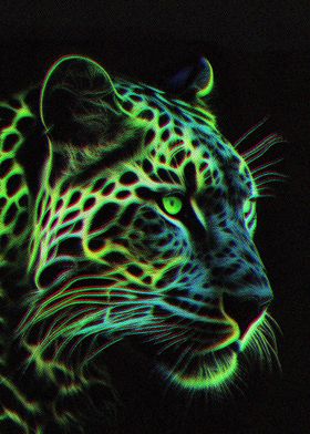 Green Leopard Neon