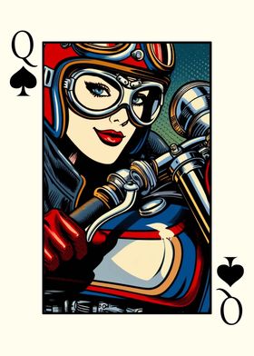 Biker Queen of Spades