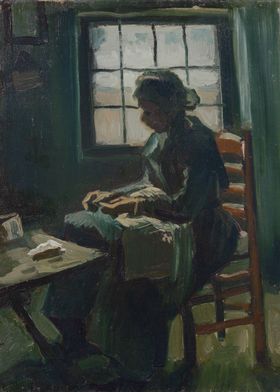 Woman Sewing