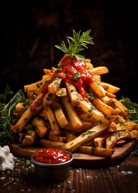 Crispy French Fries Food