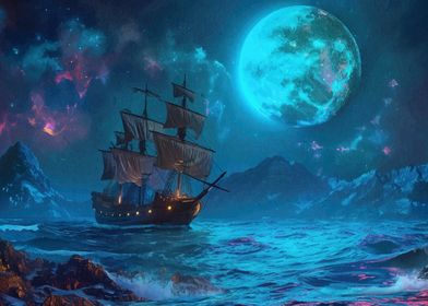 Pirate Ship Landscape