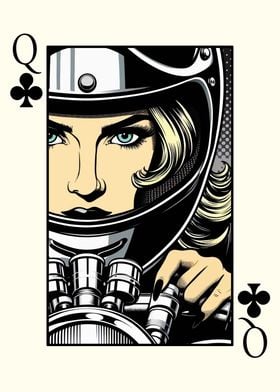 Biker Queen of Clubs