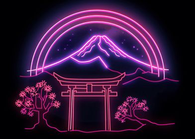 Fuji Light Neon Japan
