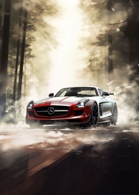 Mercedes SLS AMG supercar