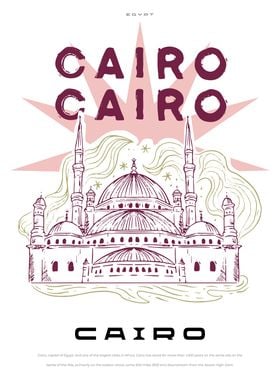 Cairo big city poster 