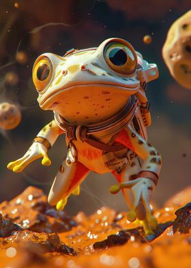 Frog Astronaut Explorer