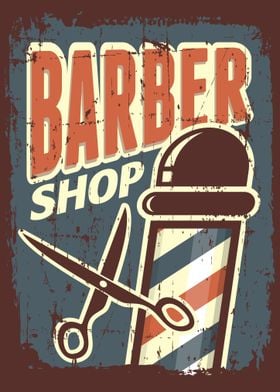 Retro Barber Shop Sign