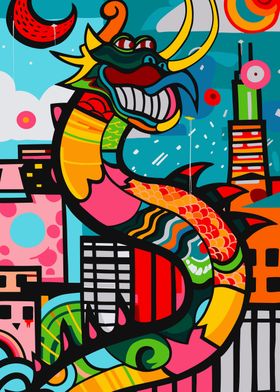 Chinese Dragon Colorful