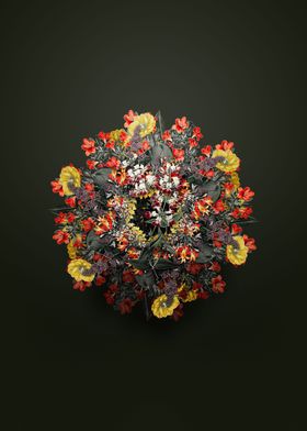 Vintage Flower Wreath