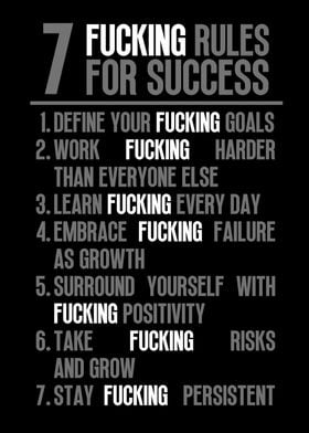 7  Rules For Success