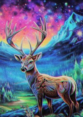 Landscapes Colorful Deer