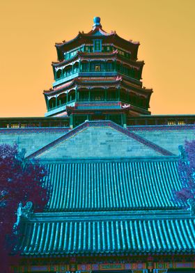 Retro China summer palace