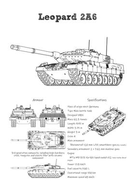 Leopard 2A6 german tank