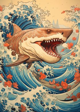 Shark Japan Great wave