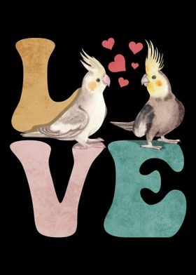 Cockatiel Parrot LOVE