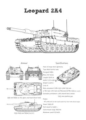 Leopard 2A4 tank wot