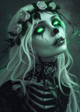 Neon Green Zombie Princess