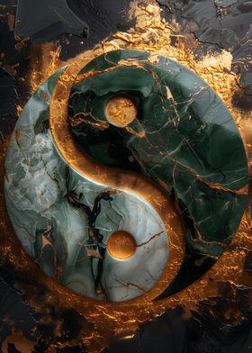 Yin and Yang Gold Balance