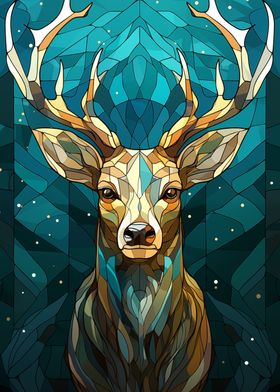 Stag Kintsugi Art