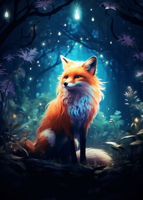 Fox In Forest